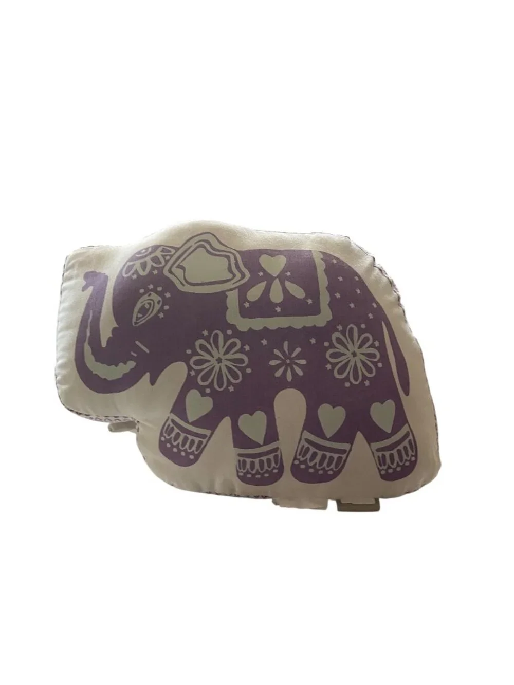 Pottery Barn Kids Purple Stella Elephant Pillow One Size Boho Summer Whimsical